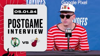 Tyler Herro amp Caleb Martin Postgame Interview  Boston Celtics vs Miami HEAT  May 1 2024 [upl. by Erl]