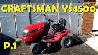 Craftsman YS4500 Deck Removal amp Carb Clean Part 1 [upl. by Suchta]