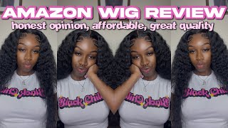 amazon wig review  affordable great quality cheetahbeauty [upl. by Aihcropal585]