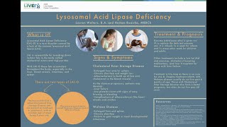 Lysosomal Acid Lipase Deficiency Lauren Walters MD [upl. by Eclud]