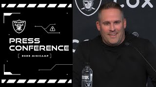 Coach McDaniels Talks 2023 Mandatory Minicamp Team Improvement and More  Raiders  NFL [upl. by Fredrick]