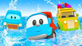 Car cartoons for kids  Leo the Truck amp Clever cars full episodes cartoons for babies [upl. by Ijuy157]