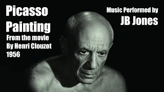 Picasso Painting 1956 filmed by Henri Clouzot Music by JB Jones [upl. by Lanza706]