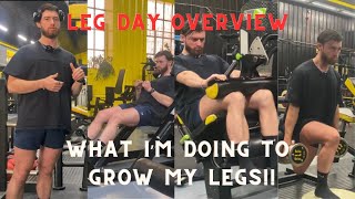 LEG DAY OVERVIEW WHAT IM DOING TO GROW MY LEGS [upl. by Ennayrb840]