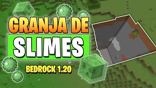 GRANJA DE SLIMES para MINECRAFT BEDROCK 120 [upl. by Atteuqehs]