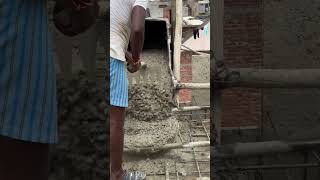 Slab cast at Site slabcast construction civilengineering youtubeshorts shortsvideo trending [upl. by Asseram]