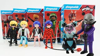 Miraculous Ladybug Playmobil Minifigures Hawk Moth Antibug Puppeteer [upl. by Ardine]