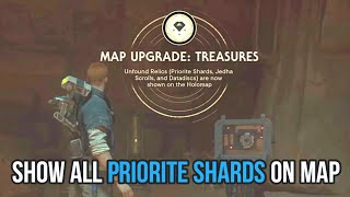 Star Wars Jedi Survivor Show All Treasures on Map Priorite Shards Jedha Scrolls Datadiscs [upl. by Nonez315]