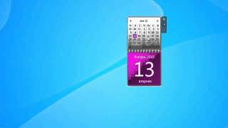 Pink Calendar Windows 7 Sidebar Gadget [upl. by Aratahc302]