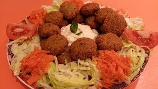 El arte de la cocina árabe   Falafel  فلافل  Falafel de Garbanzos [upl. by Kelsy]