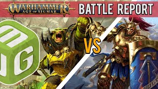 Ironjawz vs Stormcast Eternals Age of Sigmar Battle Report Ep 31 [upl. by Nadeen]