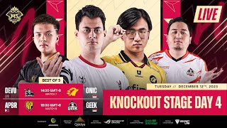 LIVE  IKAAPAT NA ARAW  M5 World Championship Knockout Stage  PH [upl. by Nalon]