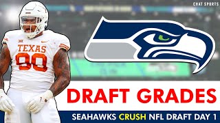 Seattle Seahawks Draft Grades Ft Byron Murphy II  amp 2024 NFL Draft Day 1 [upl. by Eadith]