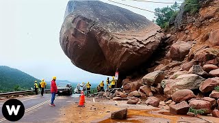 Tragic Moments Most Shocking Rockfalls amp Landslides Filmed Seconds Before Disaster Obsession [upl. by Naud]