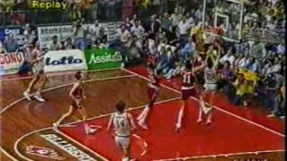 Finale scudetto 89 Enichem Livorno  Philips Milano [upl. by Namie]