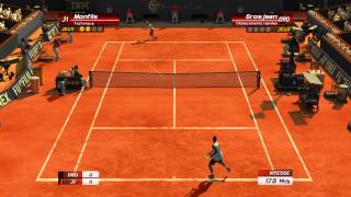 Virtua Tennis 3 Gaël Monfils Vs Sébastien Grosjean  1440P [upl. by Jacquie]