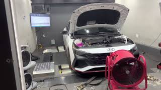 360 HP Elantra N Tuned with no mods Dyno numbers [upl. by Schwing397]