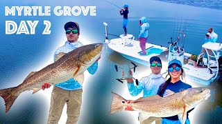 MONSTER Louisiana BULL REDS epic drone footage  Part 2 [upl. by Turnheim]