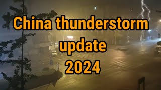 China thunderstorm update 2024 Heavy rain with strong wind hit Sichuan [upl. by Farica]