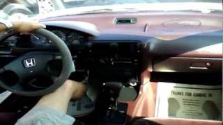 1990 Honda Accord DX Start Up Quick Tour amp Rev  214K [upl. by Aehtna]