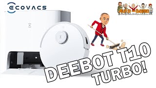 Robot aspirateur Ecovacs Deebot T10 turbo  efficacité et précision [upl. by Aynekat377]