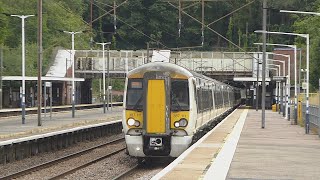 Double Great Northern Class 387 passes Hadley Wood 27723 [upl. by Eylhsa]