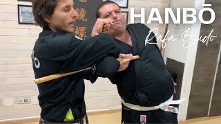 Inmovilización con palo corto Hanbo Fijación de brazo kobudo jiujitsu jiujitsulifestyle dojo [upl. by Llennor]