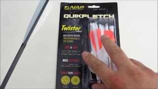 How to Install NAP QuikFletch Twister Vanes on Your Arrow  Mudd Creek [upl. by Acimehs]