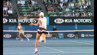 Sharapova v Henin 2008 Australian Open Womens Final Highlights [upl. by Mlehliw]