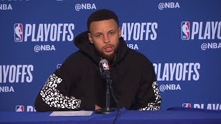 Stephen Curry Postgame Interview  Game 1  Rockets vs Warriors  2019 NBA Playoffs [upl. by Pitts876]