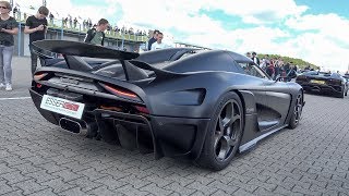 1500HP Koenigsegg Regera Driving on Track amp Fast Accelerations [upl. by Llenyr]