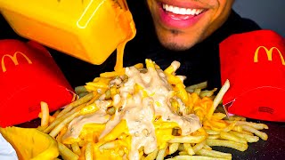 ASMR MCDONALDS MUKBANG ANIMAL STYLE FRIES  EXTRA CHEESY  EATING SHOW  TALKING REVIEW MESSY [upl. by Godrich811]