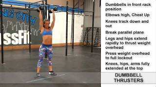 TTSL Daily Movement  How To Do Dumbbell Thrusters [upl. by Aihceyt]