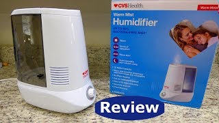 Humidifier Review CVS Health Warm Mist Humidifier GWM700 Series Instructions Manual How to Video [upl. by Hallette695]