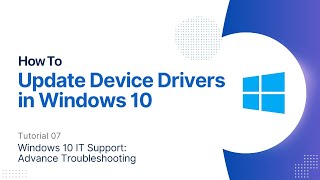 How To Update Device Drivers  Windows 10 Advanced Troubleshooting [upl. by Nolaj]