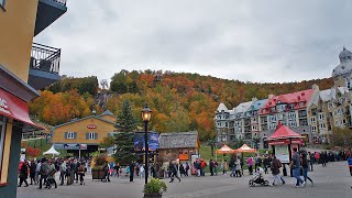 Mont Tremblant Quebec in the Autumn  4K Virtual Walking Tour [upl. by Levitt578]