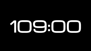 109 Minute Countdown Timer  NO SOUND [upl. by Quincey]