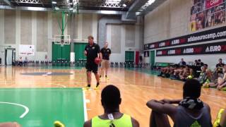 Sarunas Marciulionis teaches guard play at 2013 adidas Eurocamp [upl. by Bocyaj708]