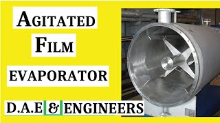 Agitated FILM Evaporator Working Principle  Film evaporator  Thin film evaporator [upl. by Nuris]