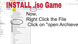 Install iso games Using WinRAR Windows PC [upl. by Marge614]