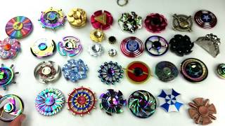 Tons of Round Fidget Spinners Ferrris Wheels Tires Sheilds Flowers etc [upl. by Wiseman]