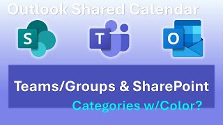 Creating a Shared Calendar in Outlook Using Microsoft Groups Teams and SharePoint Calendars [upl. by Katonah]