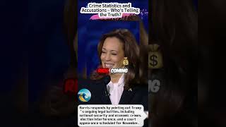 60S Trending News  Harris vs Trump Crime Statistics and Fiery Accusations in 2024 Debate [upl. by Hurff]