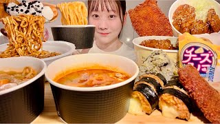 ASMR Various Korean Foods at Lawson Convenience Store【Mukbang Eating Sounds】【English subtitles】 [upl. by Hawk760]