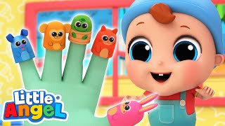 Finger Family Animals  Baby Shark  LittleAngel Kids Songs amp Nursery Rhymes [upl. by Canter364]