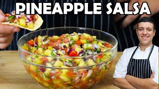 Best Pineapple Salsa  Recipe by Lounging with Lenny [upl. by Inilahs]