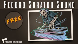 Vinyl Record Skip Sound Effect  DJ Scratch Sound [upl. by Starlin]