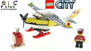 LEGO City 60250 Mail Plane  Lego Speed Build Review [upl. by Dott]