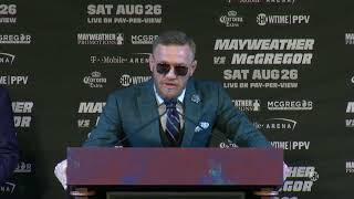 Mayweather vs McGregor Final Press Conference Highlights [upl. by Marylin]