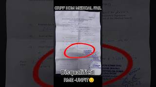 CRPF HCM MEDICAL EXAM FAIL😔crpf crpfresult motivation indiaarmy crpfhcm2023 viral shorts me [upl. by Urias633]